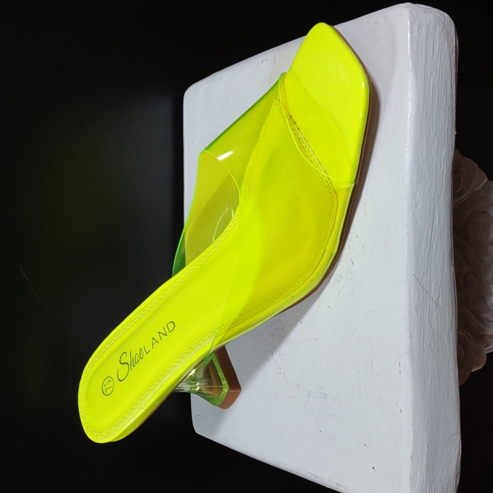 Neon Yellow Heels